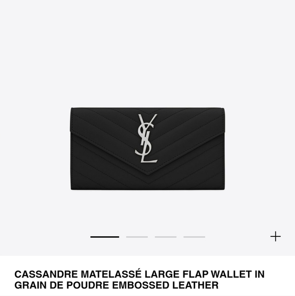 NEW YSL Matelasse Cassandre Large Flap Wallet - Picture 3 of 16